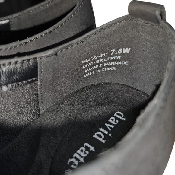 David Tate Black Ankle Booties - Picture 8 of 9